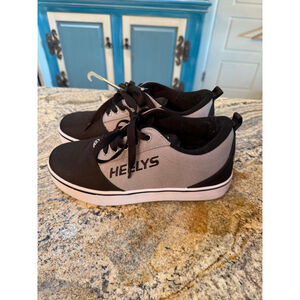 Boys Heelys Pro 20 Sneakers Size 7 Big Boy Black Gray